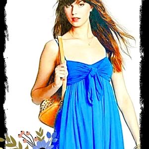 Free People Blue Boho Beach Maxi Dress Size Large